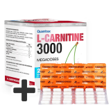 Quamtrax L-Carnitine 3000 25 ml 20 amp. (dėžutė) + AKCIJA termogeniniam riebalų degintojui!