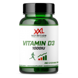 XXL Nutrition Vitaminas D3 1000 arba 3000 IU 250 tabl./60 kaps.