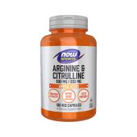 NOW Supplements Arginine & Citrulline 120kaps