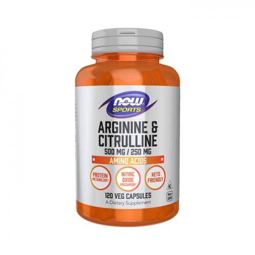 NOW Supplements Arginine & Citrulline 120kaps