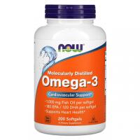 NOW Supplements Omega-3 žuvų taukai