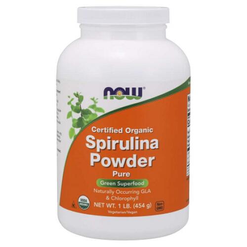NOW Supplements Organic Spirulina milteliais 113 g
