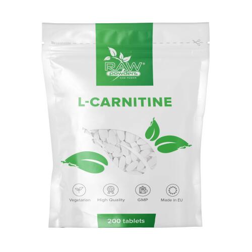 Raw Powders L-karnitinas tabletėmis