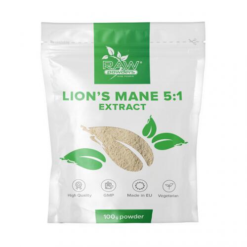 Raw Powders Lion's Mane 5:1 ekstraktas 100g