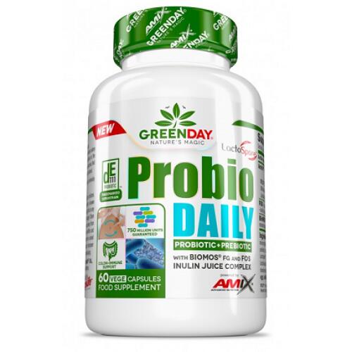 Amix GREENDAY® Probio Daily (probiotikų ir prebiotikų derinys) 60 kaps.