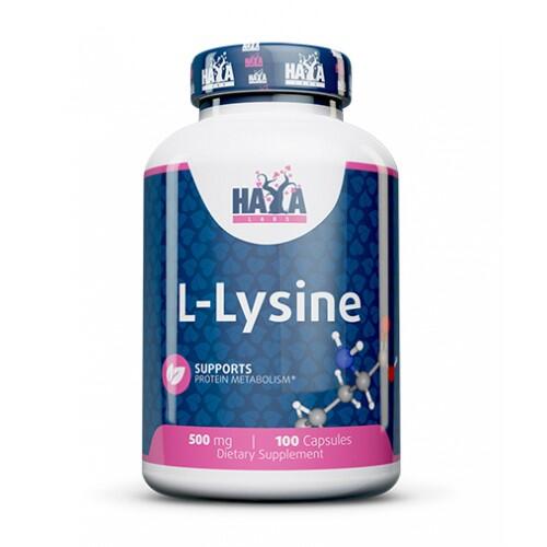 Haya Labs L-Lysine (L-Lizinas) 100kaps.