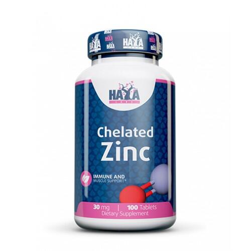 Haya Labs Zinc (Cinko bisglicinatas) 30 mg 100 tabl.