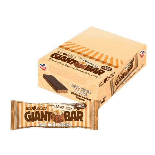 Ma Baker Giant Bar avižinis batonėlis irisų pudingo skonio 100 g