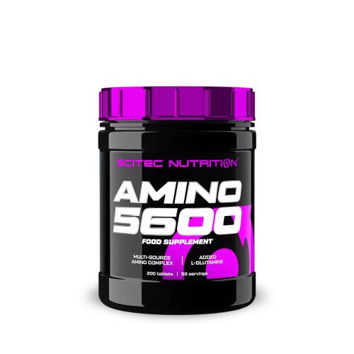 Scitec Amino 5600 (esminių ir svarbiausių aminorūgščių formulė)