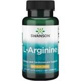 Swanson L-arginine (L-argininas) 500 mg 100 kaps.