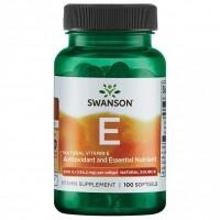 Swanson Natural Vitaminas E 200 IU 100 kaps.