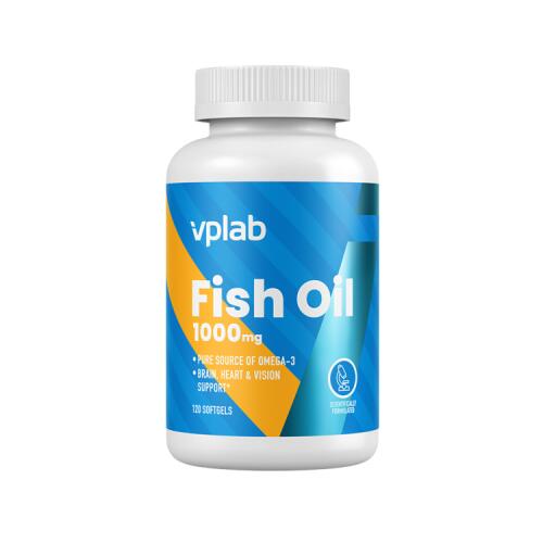 VpLab Fish Oil (žuvų taukai) 120 kaps.