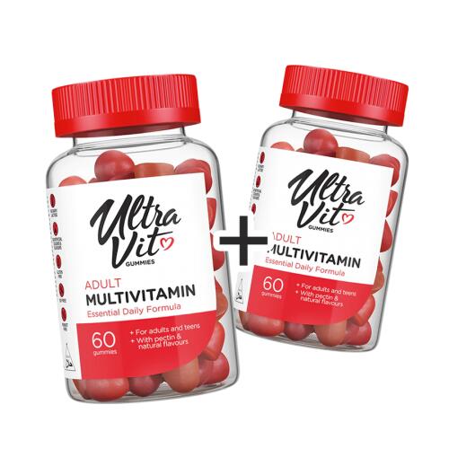 UltraVit Gummies Adult Multivitamin 60 gum. (1+1 nemokamai!)